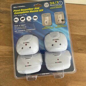 Nwt BELL+HOWELL Pest Repeller Aid Complete Home Kit pack of 4